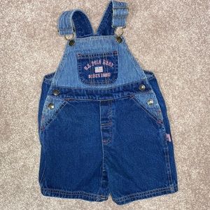 Us polo assn. 18m railroad stripe shortalls euc